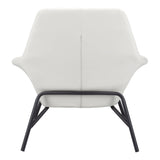 Javier Accent Chair White Accent Chairs LOOMLAN By Zuo Modern