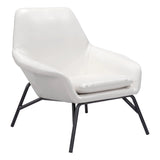 Javier Accent Chair White Accent Chairs LOOMLAN By Zuo Modern