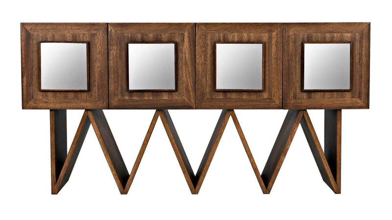 Jean-Michel Sideboard, Dark Walnut with Mirror Sideboards LOOMLAN By Noir