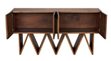 Jean-Michel Sideboard, Dark Walnut with Mirror Sideboards LOOMLAN By Noir