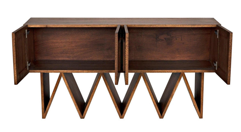 Jean-Michel Sideboard, Dark Walnut with Mirror Sideboards LOOMLAN By Noir