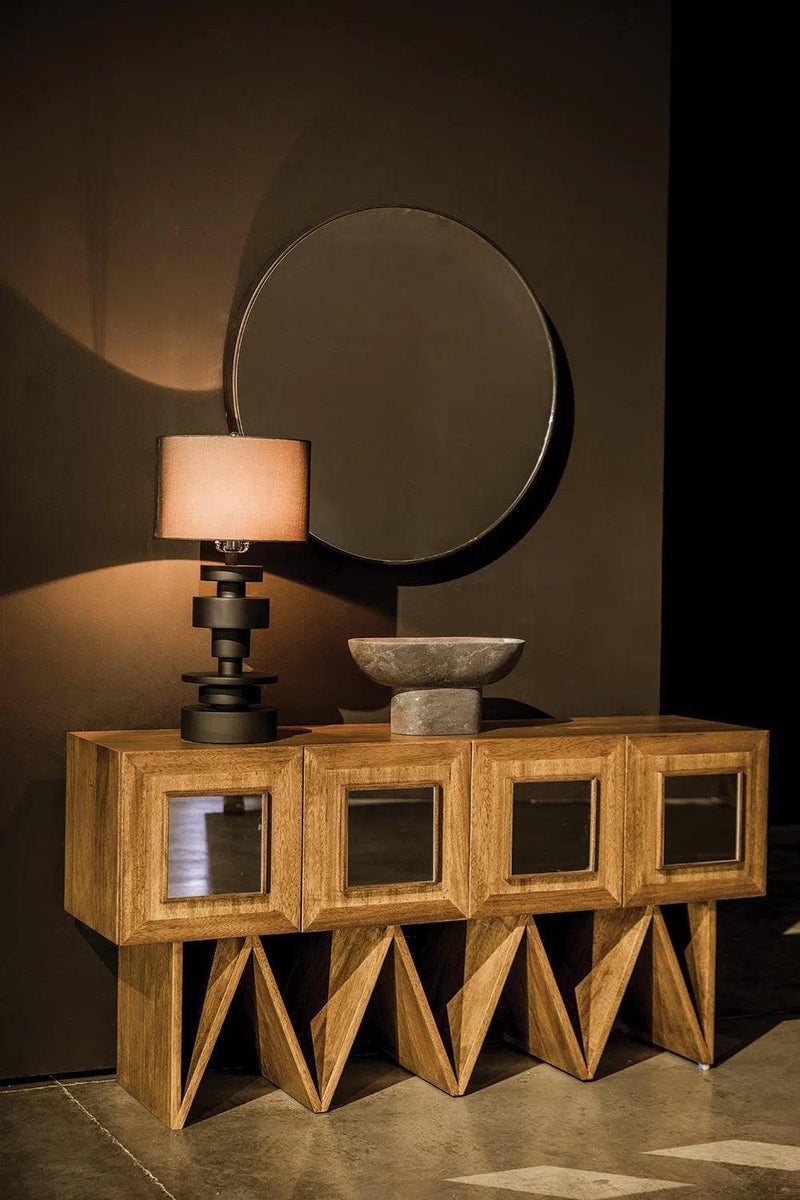 Jean-Michel Sideboard, Dark Walnut with Mirror Sideboards LOOMLAN By Noir