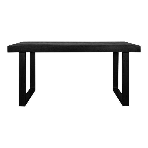 Jedrik Concrete Black Rectangular Outdoor Dining Table Outdoor Dining Tables LOOMLAN By Moe's Home