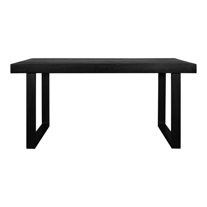 Jedrik Concrete Black Rectangular Outdoor Dining Table Outdoor Dining Tables LOOMLAN By Moe's Home