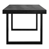 Jedrik Concrete Black Rectangular Outdoor Dining Table Outdoor Dining Tables LOOMLAN By Moe's Home