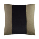 Jefferson Black Band / Ribbon Black Large Throw Pillow With Insert Throw Pillows LOOMLAN By D.V. Kap