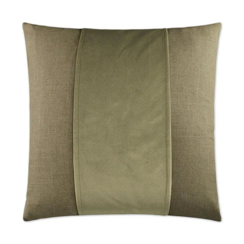 Jefferson Driftwood Band Tan Taupe Large Throw Pillow With Insert Throw Pillows LOOMLAN By D.V. Kap