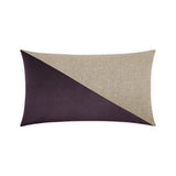 Jefferson Lumbar Amethyst Dark Purple Throw Pillow With Insert Throw Pillows LOOMLAN By D.V. Kap