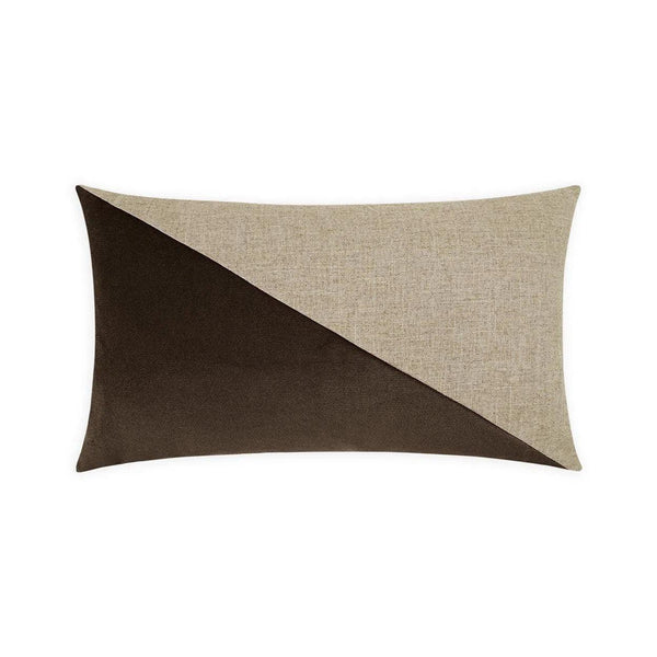 Jefferson Lumbar Espresso Brown Throw Pillow With Insert Throw Pillows LOOMLAN By D.V. Kap