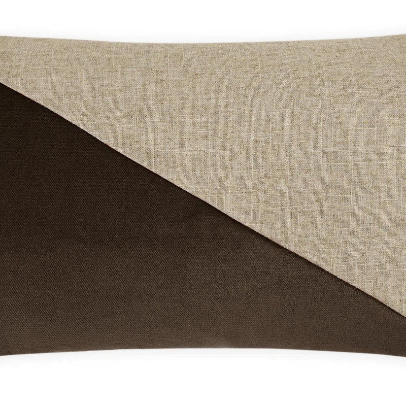 Jefferson Lumbar Espresso Brown Throw Pillow With Insert Throw Pillows LOOMLAN By D.V. Kap