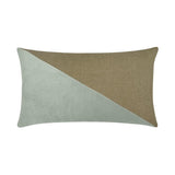 Jefferson Lumbar Glacier Color block Mist Large Throw Pillow With Insert Throw Pillows LOOMLAN By D.V. Kap