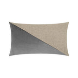 Jefferson Lumbar Graphite Grey Throw Pillow With Insert Throw Pillows LOOMLAN By D.V. Kap