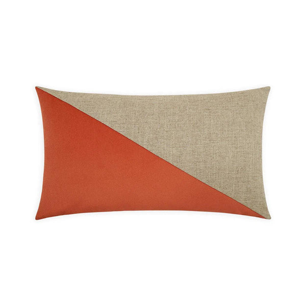 Jefferson Lumbar Mango Red Throw Pillow With Insert Throw Pillows LOOMLAN By D.V. Kap