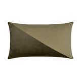 Jefferson Lumbar Otter Color block Brown Large Throw Pillow With Insert Throw Pillows LOOMLAN By D.V. Kap