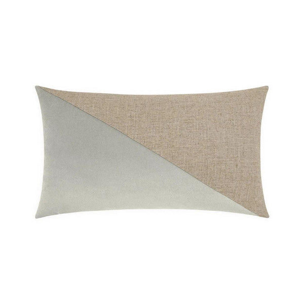 Jefferson Lumbar Whisper SIlver Throw Pillow With Insert Throw Pillows LOOMLAN By D.V. Kap