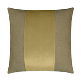 Jefferson Maize Band Tan Taupe Large Throw Pillow With Insert Throw Pillows LOOMLAN By D.V. Kap