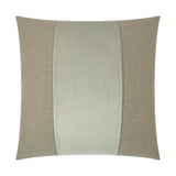 Jefferson Whisper Band Tan Taupe Large Throw Pillow With Insert Throw Pillows LOOMLAN By D.V. Kap