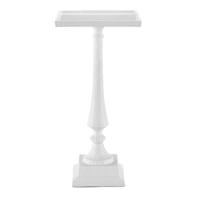 Jena White Accent Table Side Tables LOOMLAN By Currey & Co