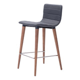 Jericho Counter Chair (Set of 2) Gray Counter Stools LOOMLAN By Zuo Modern