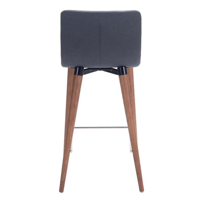 Jericho Counter Chair (Set of 2) Gray Counter Stools LOOMLAN By Zuo Modern