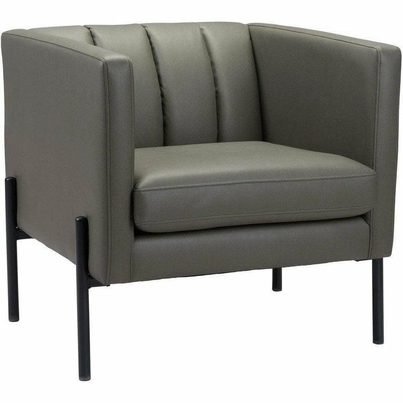 Jess Accent Chair Green Accent Chairs LOOMLAN By Zuo Modern