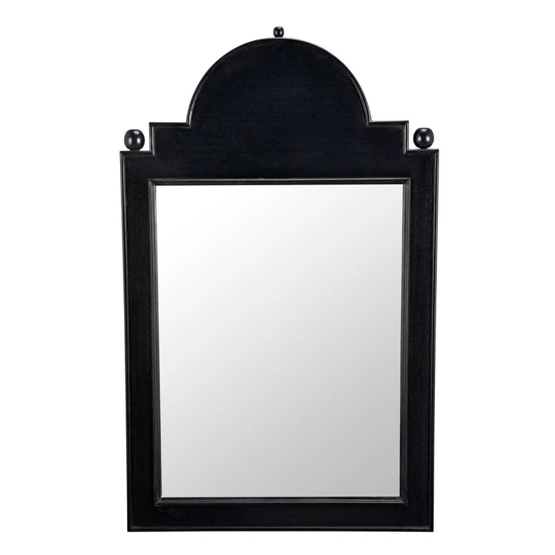 Jess Wood Black Vertical Mirror Wall Mirrors LOOMLAN By Noir