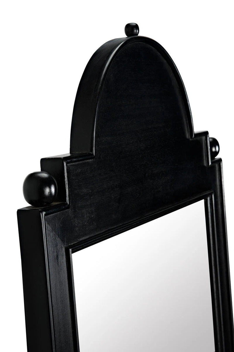 Jess Wood Black Vertical Mirror Wall Mirrors LOOMLAN By Noir