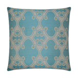 Jewelry Blue Throw Pillow With Insert Throw Pillows LOOMLAN By D.V. Kap