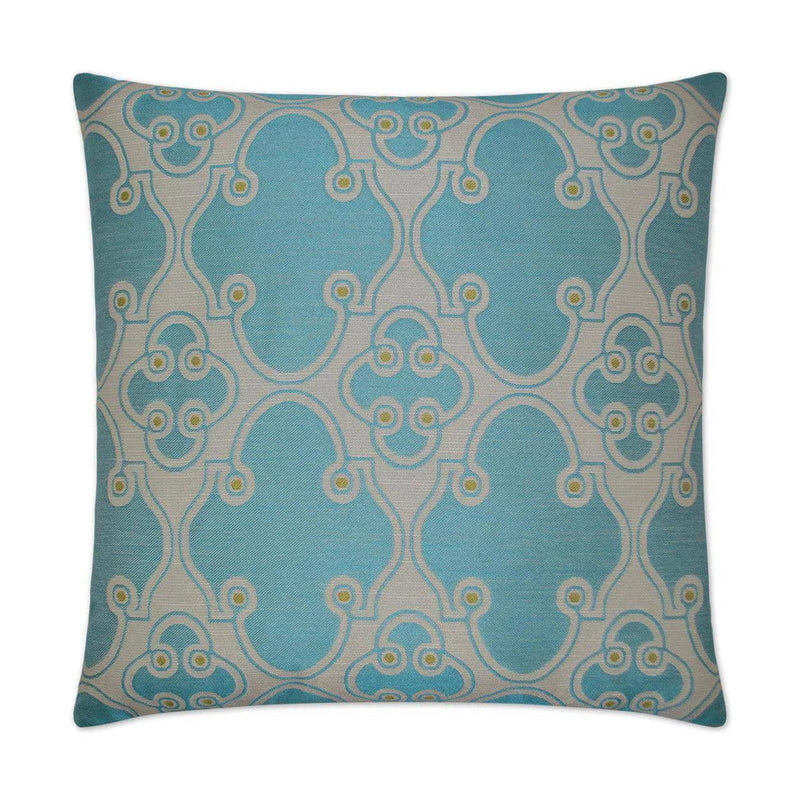 Jewelry Blue Throw Pillow With Insert Throw Pillows LOOMLAN By D.V. Kap