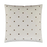 Jewels Ivory Throw Pillow With Insert Throw Pillows LOOMLAN By D.V. Kap