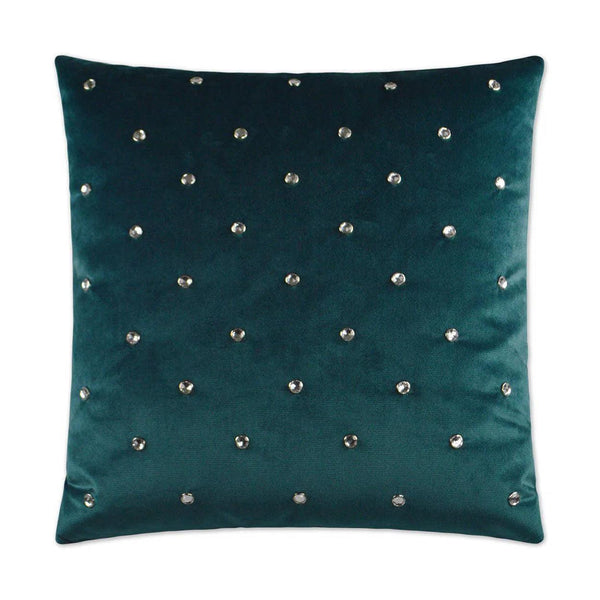 Jewels Laguna Teal Throw Pillow With Insert Throw Pillows LOOMLAN By D.V. Kap