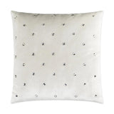 Jewels Marshmallow White Throw Pillow With Insert Throw Pillows LOOMLAN By D.V. Kap