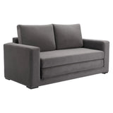 Jide Wood Grey Sleeper Sofa Sofas & Loveseats LOOMLAN By Zuo Modern