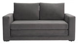 Jide Wood Grey Sleeper Sofa Sofas & Loveseats LOOMLAN By Zuo Modern