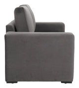 Jide Wood Grey Sleeper Sofa Sofas & Loveseats LOOMLAN By Zuo Modern