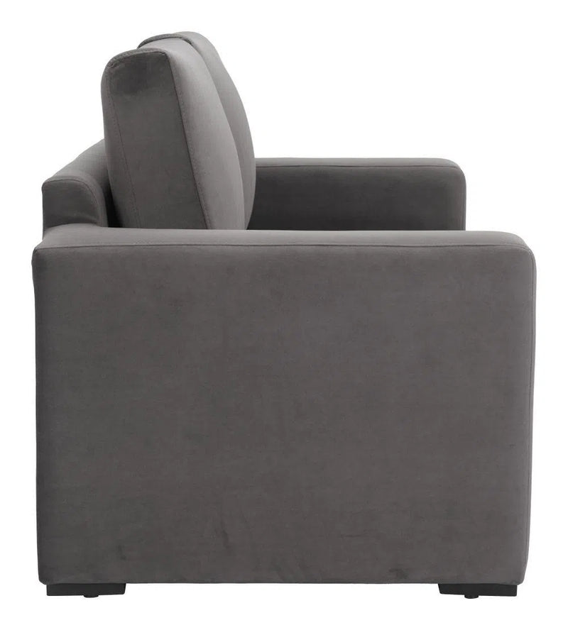 Jide Wood Grey Sleeper Sofa Sofas & Loveseats LOOMLAN By Zuo Modern