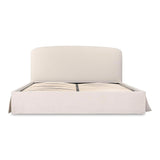 Joan Performance Upholstered Ivory Bed With Storage Beds LOOMLAN By Moe's Home