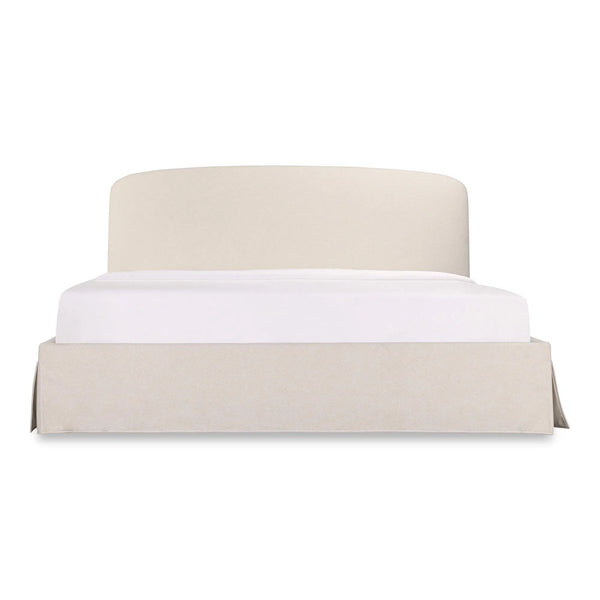 Joan Performance Upholstered Ivory Bed With Storage Beds LOOMLAN By Moe's Home