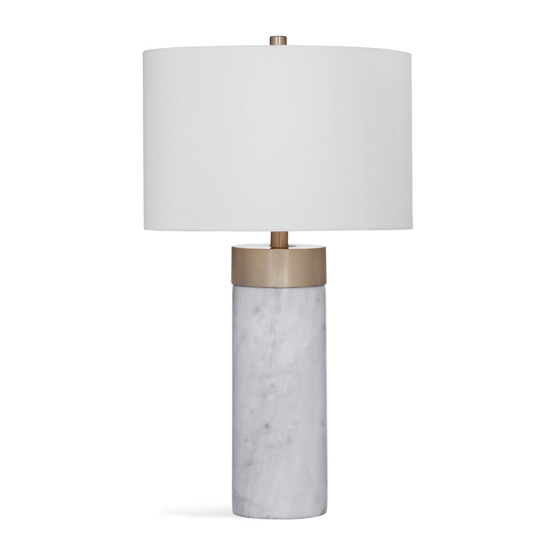 Jocelyn Marble White Table Lamp Table Lamps LOOMLAN By Bassett Mirror
