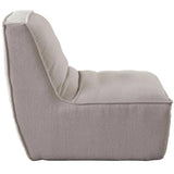 Jonas Armless Accent Chair in Tan Fabric Accent Chairs LOOMLAN By Diamond Sofa