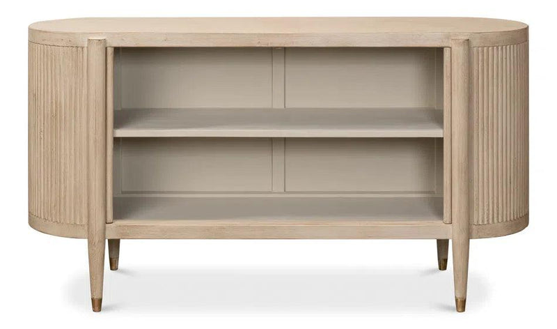 Jonas Wine Cupboard Stone Grey Sideboards LOOMLAN By Sarreid