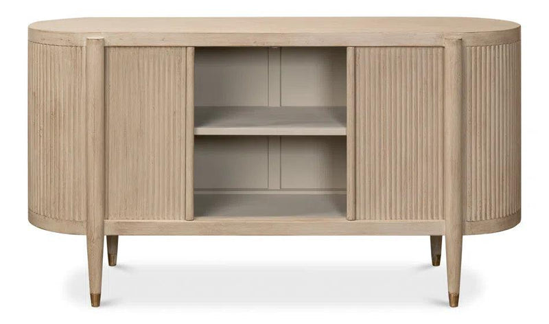 Jonas Wine Cupboard Stone Grey Sideboards LOOMLAN By Sarreid