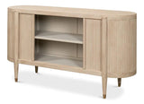 Jonas Wine Cupboard Stone Grey Sideboards LOOMLAN By Sarreid