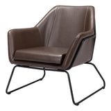 Jose Accent Chair Brown Accent Chairs LOOMLAN By Zuo Modern