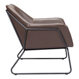 Jose Accent Chair Brown Accent Chairs LOOMLAN By Zuo Modern