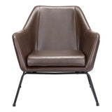 Jose Accent Chair Brown Accent Chairs LOOMLAN By Zuo Modern