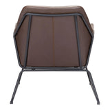 Jose Accent Chair Brown Accent Chairs LOOMLAN By Zuo Modern