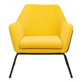 Jose Accent Chair Yellow Accent Chairs LOOMLAN By Zuo Modern