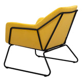 Jose Accent Chair Yellow Accent Chairs LOOMLAN By Zuo Modern