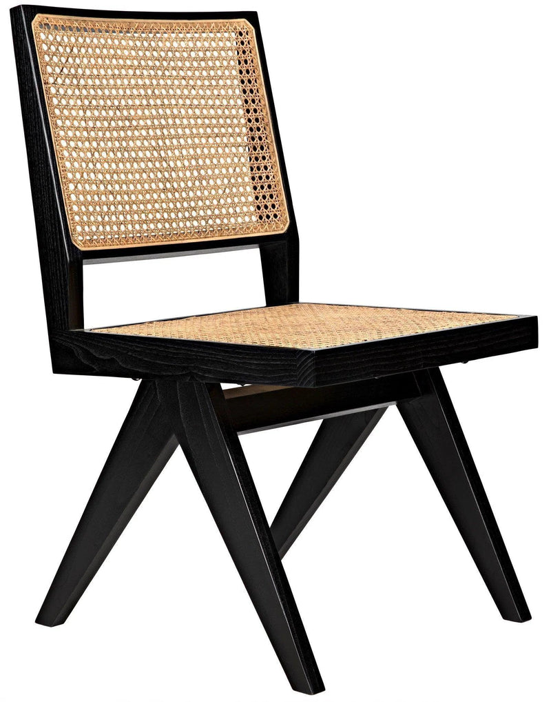 Joseph Side Chair, Charcoal Black Dining Chairs LOOMLAN By Noir